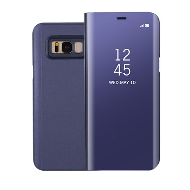 Nerve air Chamber Galaxy S8 S-View Clear View Flip Standing Cover Violet Purple